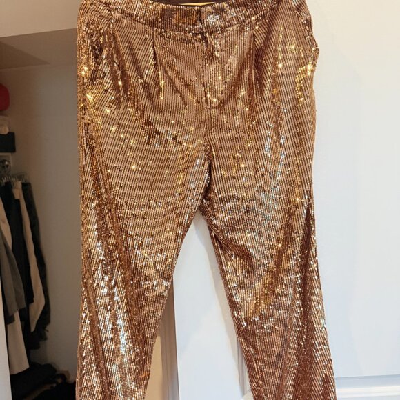 Zara Sequined Jacket & Trousers Set | Holiday Party Glam - Picture 4 of 4